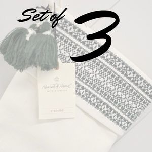 3 Cream Hearth and Hand Stockings